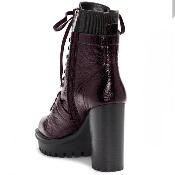 Vince Camuto Ermania Bootie Black deep red leather - Picture 2 of 14